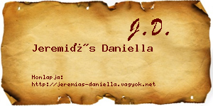 Jeremiás Daniella névjegykártya